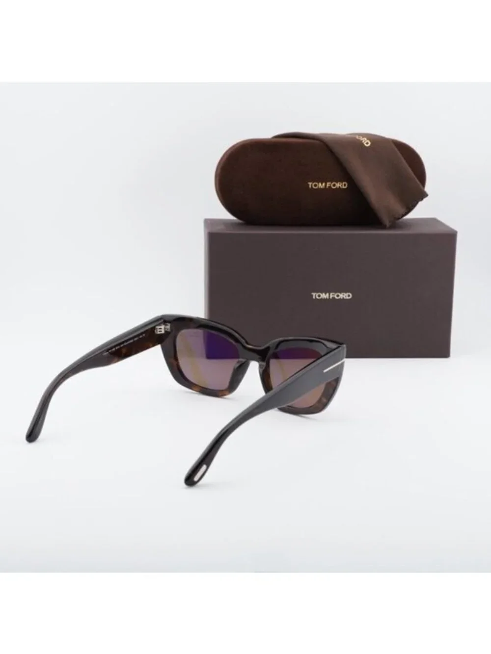 Tom Ford Athena FT1190 52H Cat Eye Sunglasses - Havana\Brown Polarized